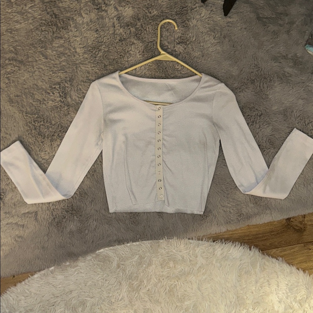 Elegant White Button-Up Women's Top